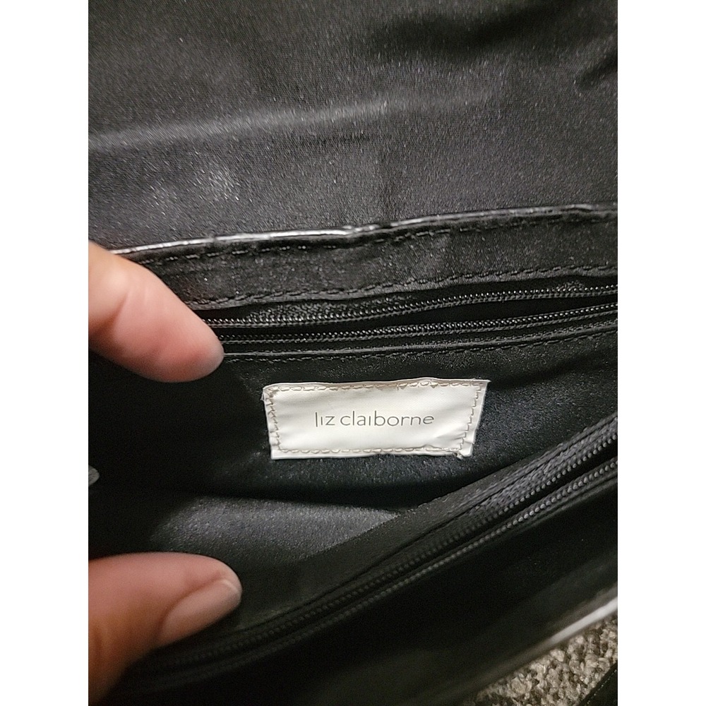 Liz Claiborne handbag with a chain strap, vintage. Liz Claiborne Collection - Picture 4 of 6
